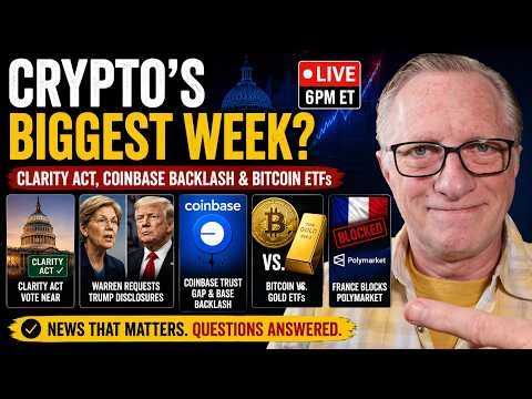 Crypto's Biggest Week? CLARITY Act, Coinbase Backlash & Bitcoin ETFs | CryptoDad Live Q & A