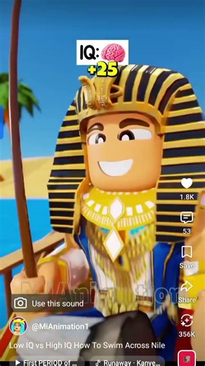 Low IQ vs High IQ How to swim across Nile