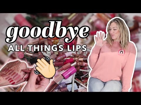 Decluttering ALL my makeup *lipstick edition*