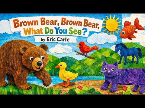 Brown Bear, Brown Bear, What Do You See?| Song | Eric Carle Book |Colors | Animals | Kids SongP8