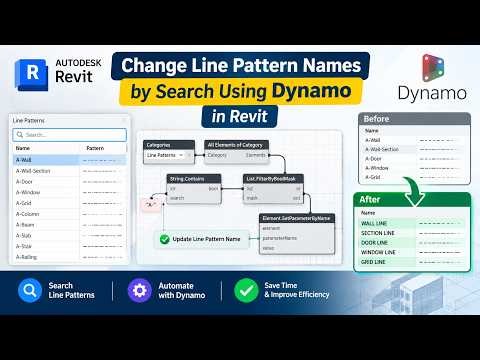 Change Line Pattern Names by Search Using Dynamo in Revit