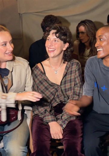Front row at our Spring Summer 2027 show Peggy Gou, ASAP Nast, Bright, Bladee, Yung Sherman, Jordan Hemingway, Amelia Dimoldenberg, King Princess, Syd #acnestudios #ss27 #Stockholm1996