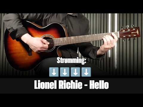 Lionel Richie – Hello (1984) | Guitar Playthrough with Chords