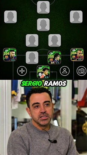 Xavi Hernandez Picked His Ultimate Team 😱🔥 #efootball #efootball2025 #shorts