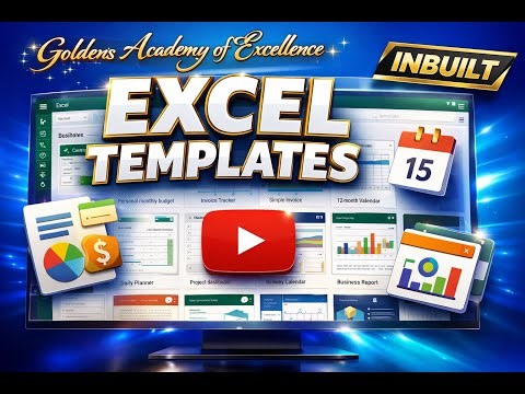 3.1 🎯 Discover Excel's Hidden Treasure: Inbuilt Templates That Save Hours!