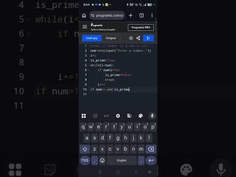 "👉Prime number in python using while loop 🔥 | Easy explanation ☑️"