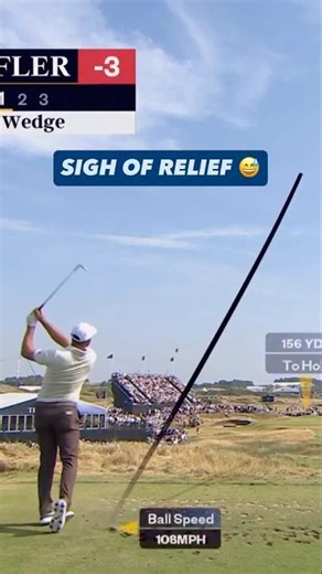 Scottie Scheffler's Shot Barely Holds the Green 🤯