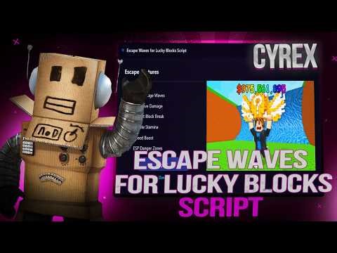 Escape Waves for Lucky Blocks Script 2026 | Auto Steal + Remove tsunami | Roblox Exploit
