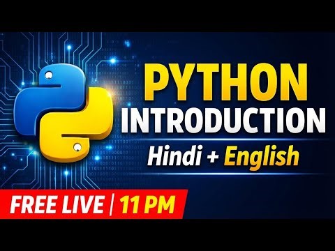 Learn Python from Scratch 🔥 Beginner Friendly LIVE Class | 11 PM | part-2