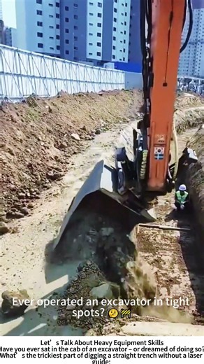 Excavator Trenching – Orange Machine, Big Job 🟠🚜