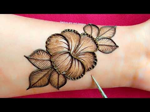 Very beautiful stylish front hand mehndi design | Easy simple mehndi | Mehndi ka design | mehndi. 