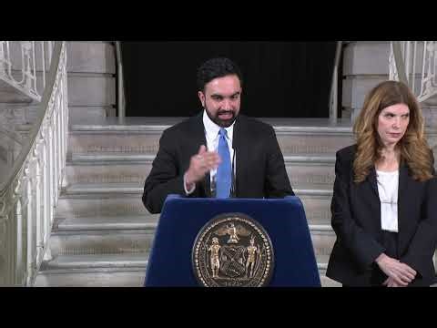 Mayor Mamdani Holds Press Conference to Make an Announcement with Speaker Menin