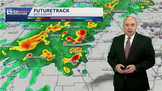 Saturday storms: When to expect rain in Alabama's weekend forecast, cool snap Sunday and Monday