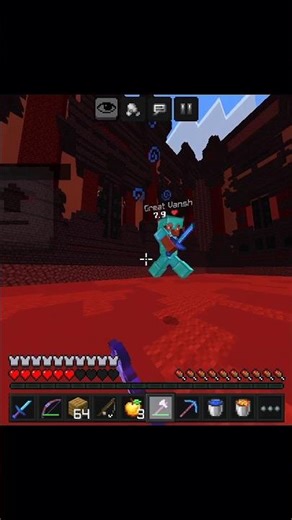 Minecraft pe insane 1v1 axe combo #minecraft #mincraftpvp #gaming #mcpe #shorts