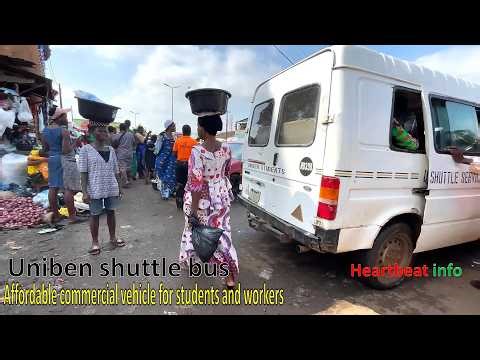 Benin city commercial areas with urban development | university of Benin Pedestrian Bridge