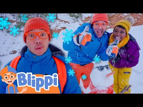 Blippi's Snow Day with Meekah❄️ | Blippi Songs 🎶| Educational Songs For Kids