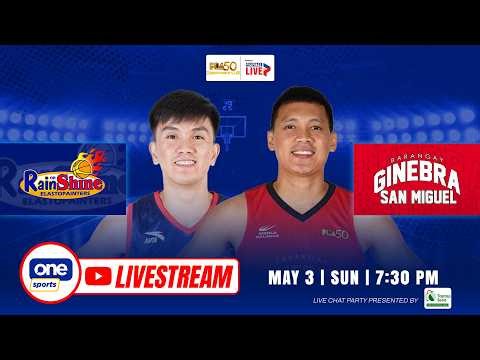 LIVE: RAIN OR SHINE vs. BARANGAY GINEBRA | PBA SEASON 50 COMMISSIONER’S CUP | MAY 3, 2026