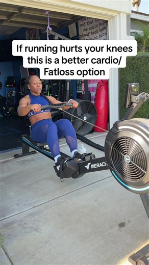 If running hurts your knees, you don’t have to quit cardio just change it. Rowing is low-impact, full-body, and still burns calories without beating up your joints. Next to running- Rowing is my next favorite therapy session. Save this & try the rower next workout. @Merach fitness #rowing #cardio #fatloss #workouttip