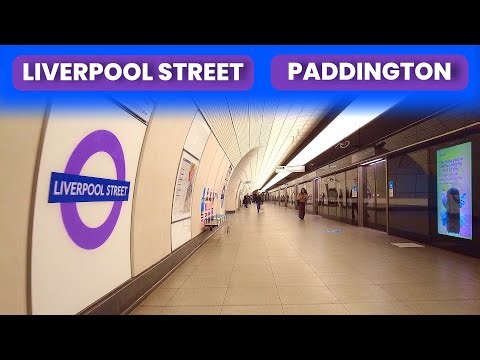 Elizabeth Line First Person Journey: Liverpool Street to Paddington via Moorgate Entrance
