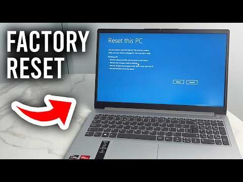 How To Factory Reset Laptop Without Your Password - Tutorial