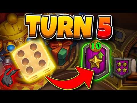 Tier 5 on Turn 5!! MAX GREED | Hearthstone Battlegrounds