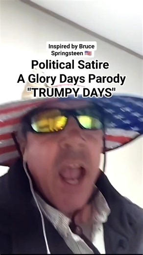 With President #Trump and #brucespringsteen in the news, this parody was inevitable. (My followers expected me to do this) A wink, a melody, and a whole lot of satire. 🎵 When the news cycle spins, sometimes you just need a clever twist on a classic. Here’s my short, sweet take on Bruce Springsteen’s “Glory Days.” Meet “Trumpy Days” – because that’s what everyone’s talkin’ about. “Trump is the only thing worth talking about... Trumpy days. Don’t let ’em pass you by... Trumpy days. Give a wink to