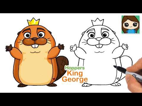 How to Draw Beaver King George | Hoppers