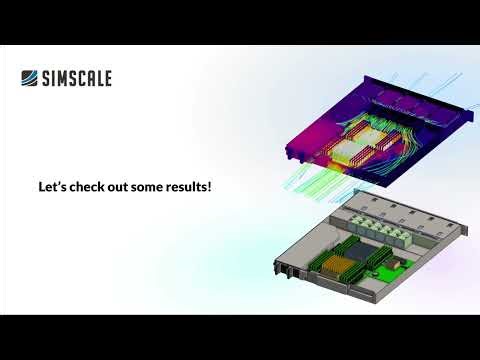Server cooling optimization powered by SimScale's Engineering AI and Physics AI
