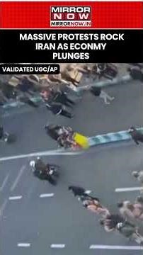 Iran: Protesters Clash With Security Forces as Tear Gas Fills Tehran Streets #shorts