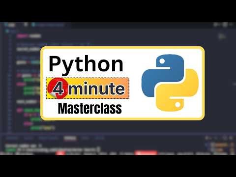 Learn Python in 4 Minutes | Python crash course | Fastest Way to Learn Python 2026 | python basics