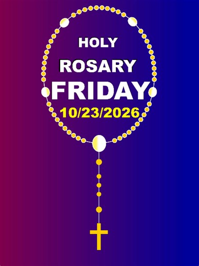 Holy Rosary For Today | Sorrowful Mysteries 10/23/2026 | Rosary Prayer —Holy Rosary 247 Join us in praying the Holy Rosary today, Friday, October 23, 2026, as we meditate on the Sorrowful Mysteries of the Rosary. Let us reflect on the Passion and suffering of Jesus Christ, grow deeper in faith, and seek peace, strength, and comfort through prayer and the loving intercession of the Blessed Virgin Mary. 📿 THE FIVE SORROWFUL MYSTERIES 1. The Agony of Jesus in the Garden 2. The Scourging of Jesus a