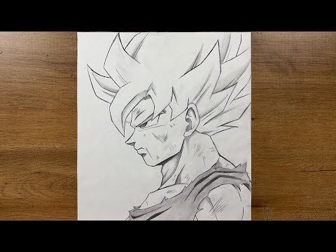 How to Draw Goku Super Saiyan (Step by Step)