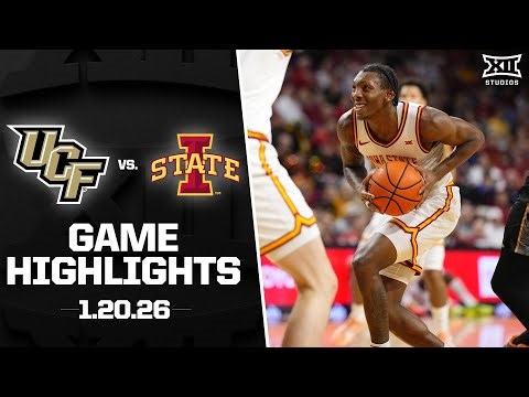 UCF vs. #9 Iowa State Game Highlights | 2025-26 Big 12 Men’s Basketball