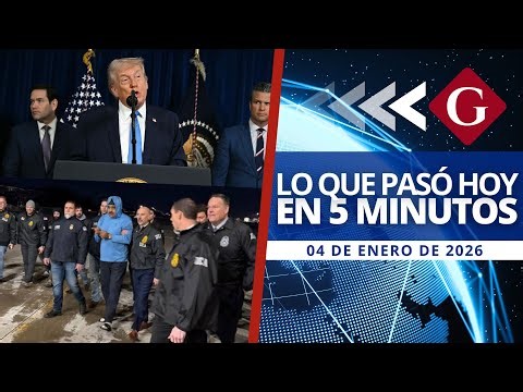 🔵 Noticias 4 enero: VENEZUELA QUEDA BAJO EL MANDO DE EE.UU. Y MADURO LLEGA A NUEVA YORK | Noticiero