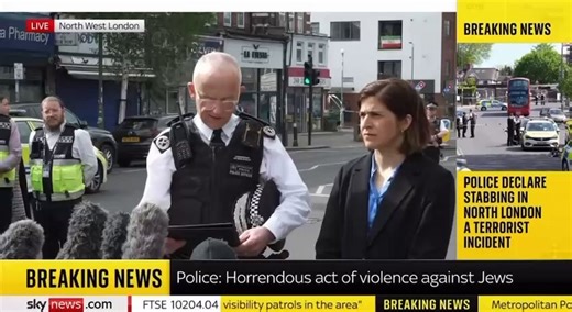 A mentally ill semi-feral man attacked two JewsMet Police are required to treat the incident as an international terrorist conspiracy engineered by the IRGC, Groypers and Islamo-Marxist BDS activists