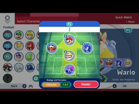 Mario & Sonic At The Olympic Games Tokyo 2020 Football Gameplay Mario Shadow Yoshi