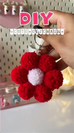 The cutest DIY bag charm in seconds! 🌸✨