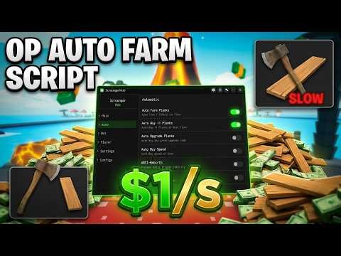 [NEW] 1 Plank = $1/s Script 🪵 | OP Auto Farm + How to Get Key Tutorial!
