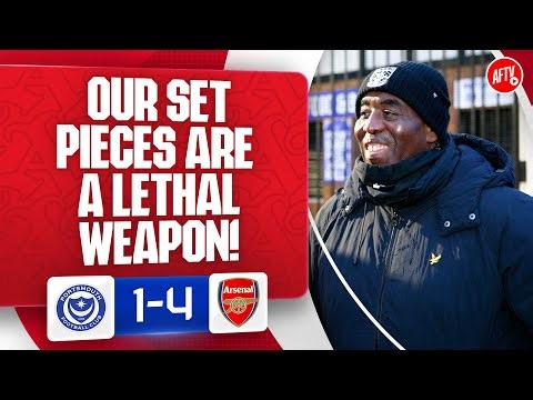 Our Set Pieces Are A Lethal Weapon! (Robbie) | Portsmouth 1-4 Arsenal