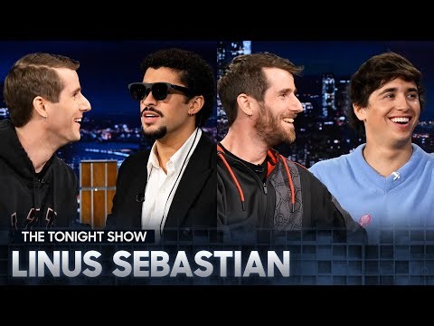 Linus Sebastian Shows Jimmy, Bad Bunny and Marcello Hernández Some Mind-Blowing Inventions