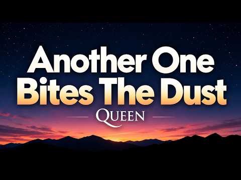 Another One Bites The Dust – Queen 🎸 [Lyrics Video] | Legendary Classic Rock Hit
