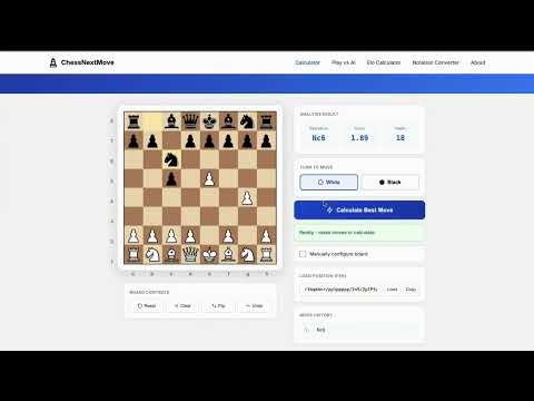 Best Free Chess Calculator & Next Move Solver (Stockfish 16 Analysis)
