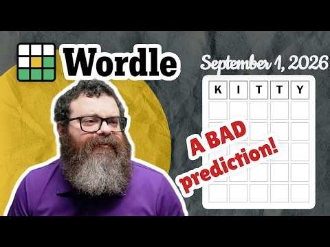I was wrong! | Wordle #1900 (September 1, 2026)