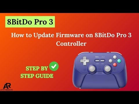 How to Update Firmware on 8BitDo Pro 3 Controller