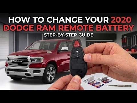 How to change your 2020 Dodge Ram 3 button remote battery