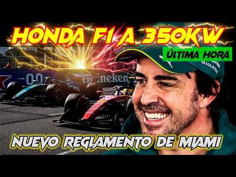 HONDA F1 CON LA NUEVA NORMATIVA EN MIAMI, LOS 350KW SERÍAN EL MISMO PROBLEMA PARA FERRARI, 1º TEST