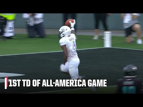 Tyren Hornes scores the first TD of the Under Armour Next All-America Game | SC Next