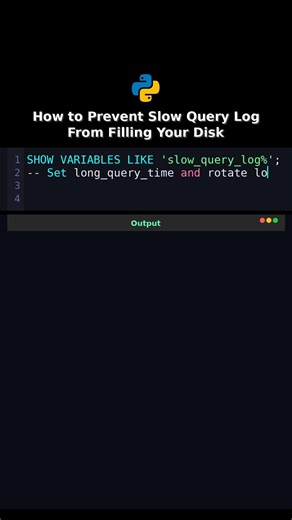 How to Prevent Slow Query Log From Filling Your Disk #slowquery