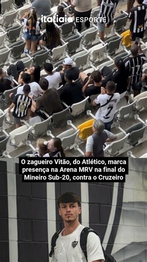ZAGUEIRO VITÃO, DO ATLÉTICO, MARCA PRESENÇA NA ARENA MRV NA FINAL DO MINEIRO SUB-20