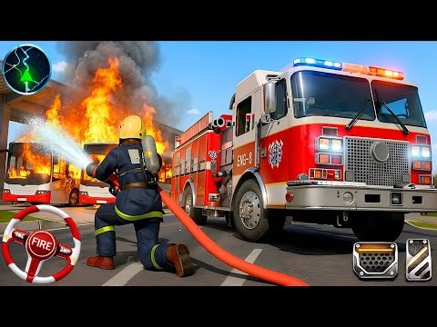FireFighter Rescue Simulator 3D - US Emergency 911 Fire Truck Driving - Android GamePlay